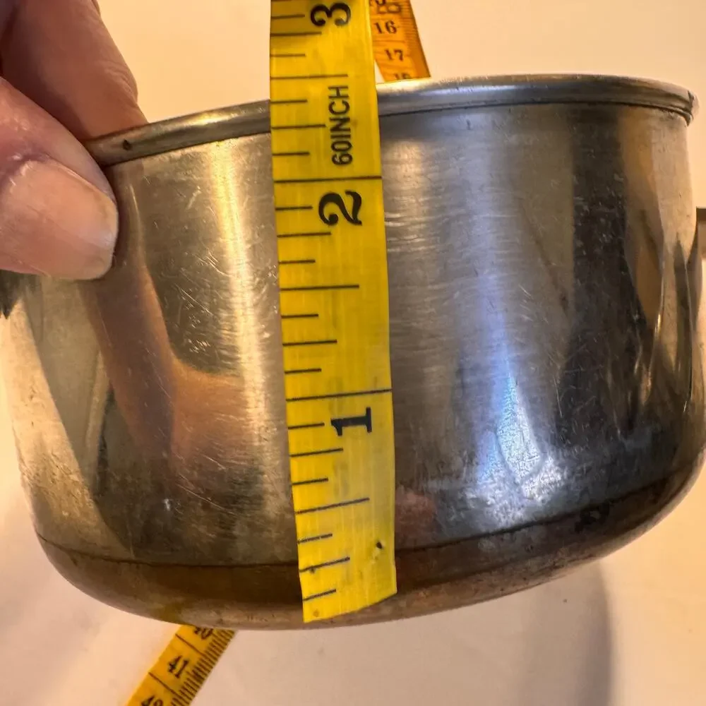 Vintage Revere Ware Copper Clad Stainless Steel 1 Quart/ Liter Saucepan